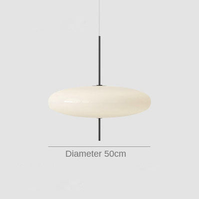 Suspension moderne LED acrylique ovale Hannon - vue 7 sur 7