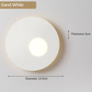 Applique murale design LED en métal rond Levy