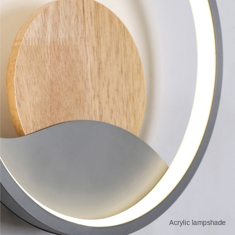 Applique murale design LED ronde avec anneau lumineux Globe - vue 7 sur 9