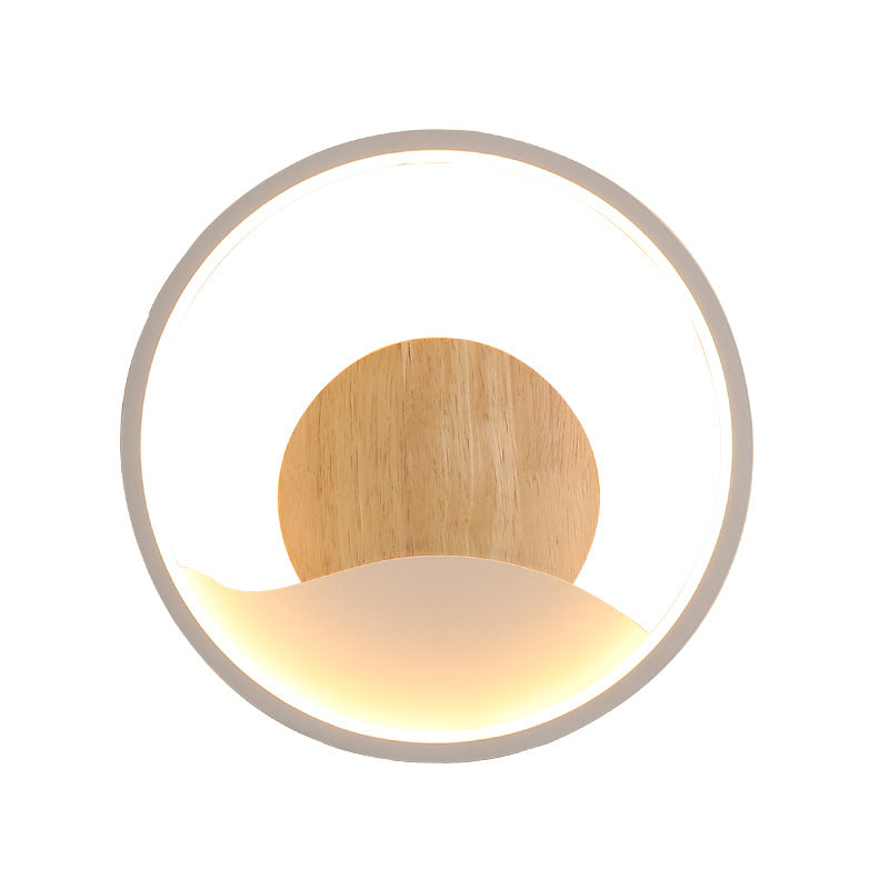 Applique murale design LED ronde avec anneau lumineux Globe - vue 6 sur 9