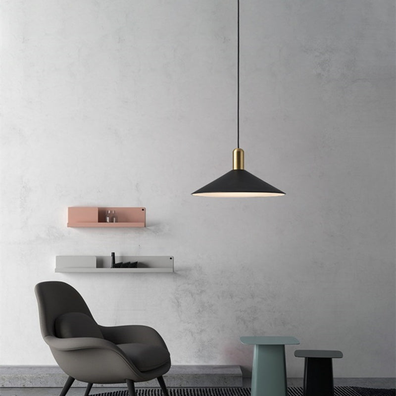 Suspension moderne LED avec abat-jour plat Sidonia - vue 3 sur 14