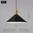 Suspension moderne LED avec abat-jour plat Sidonia