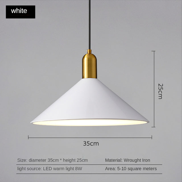 Suspension moderne LED avec abat-jour plat Sidonia - vue 12 sur 14