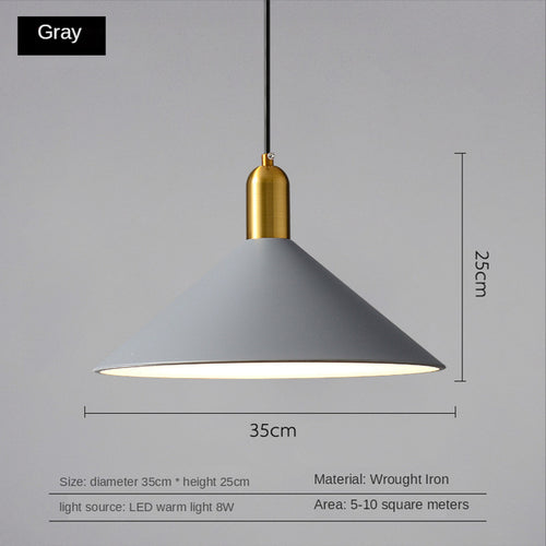 Suspension moderne LED avec abat-jour plat Sidonia