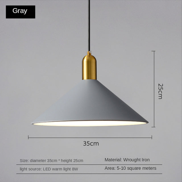 Suspension moderne LED avec abat-jour plat Sidonia - vue 11 sur 14