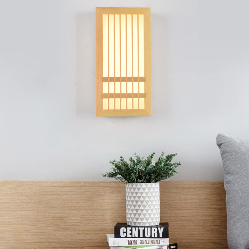 Applique murale moderne LED rectangulaire style japonais Pastor