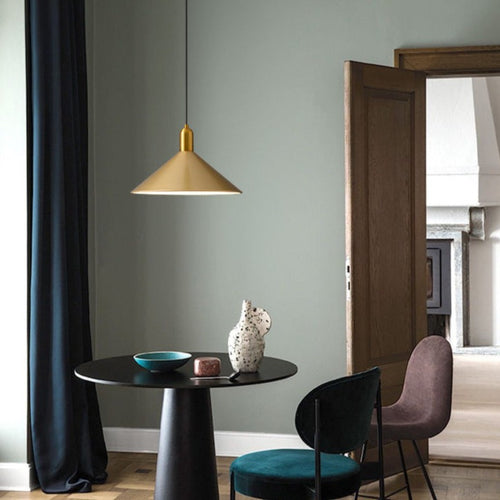 Suspension moderne LED avec abat-jour plat Sidonia