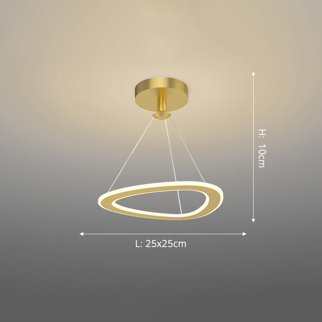 Lustre design LED avec formes irrégulières et originales Cyriac - vue 15 sur 24