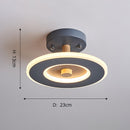 Plafonnier design avec des formes originales en métal Basil