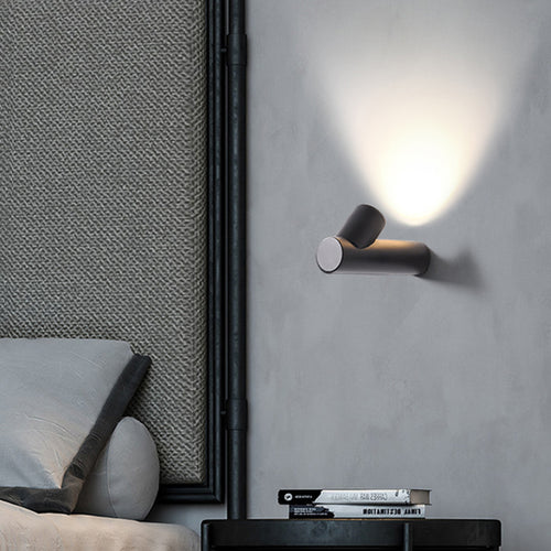 Applique murale design LED cylindrique en métal Zion