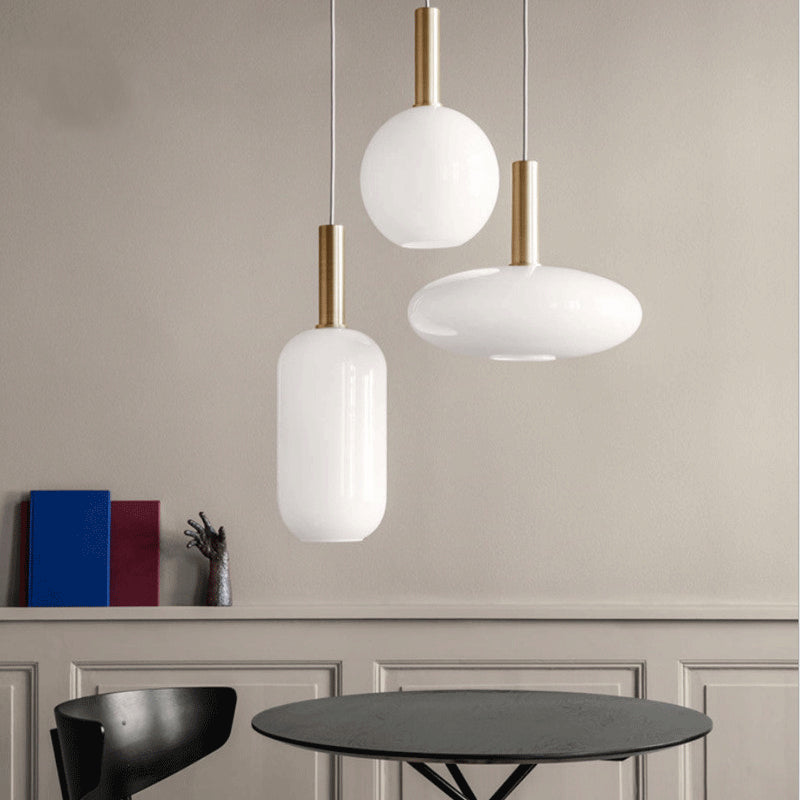 Suspension moderne avec différentes formes en verre Charlise - vue 4 sur 14