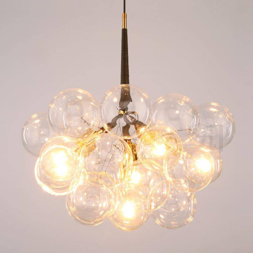 Lustre design avec bulles en verre Modern