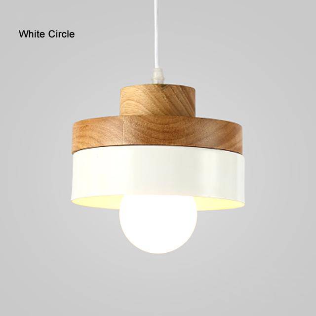 Suspension en bois et métal Scandinavian (carré ou rond) - vue 3 sur 7