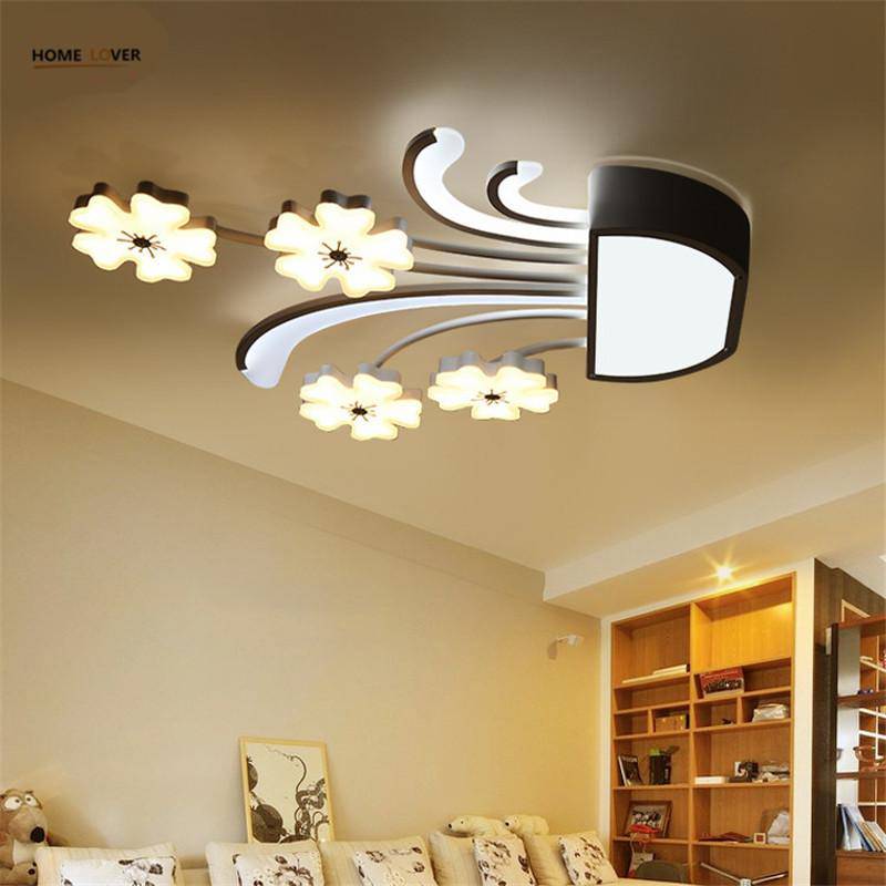 Plafonnier LED en forme de fleurs - vue 2 sur 5
