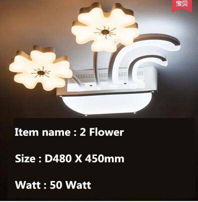 Plafonnier LED en forme de fleurs - vue 3 sur 5
