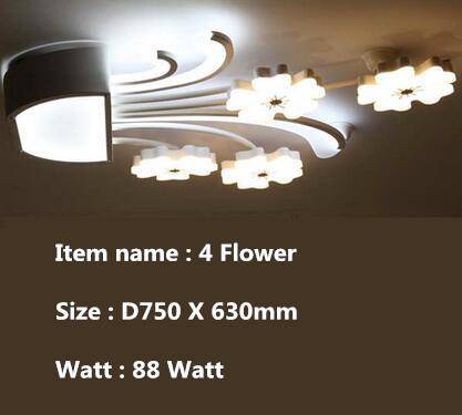 Plafonnier LED en forme de fleurs - vue 5 sur 5