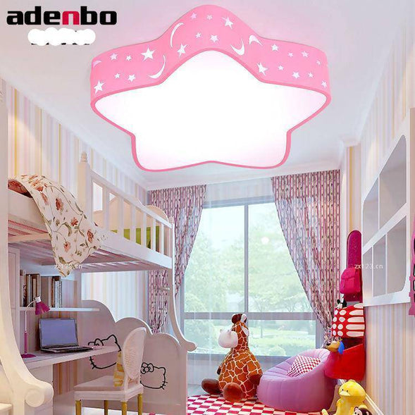 Plafonnier enfant LED étoile perforée (plusieurs couleurs)