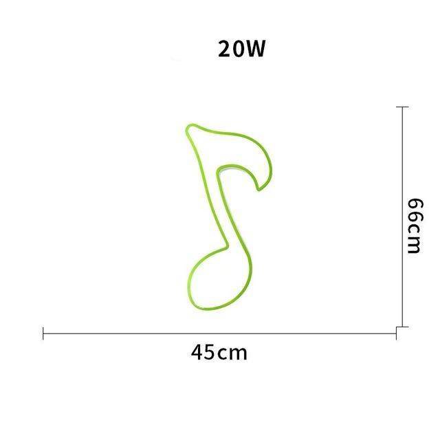 Plafonnier enfant LED en notes de musique - vue 5 sur 6