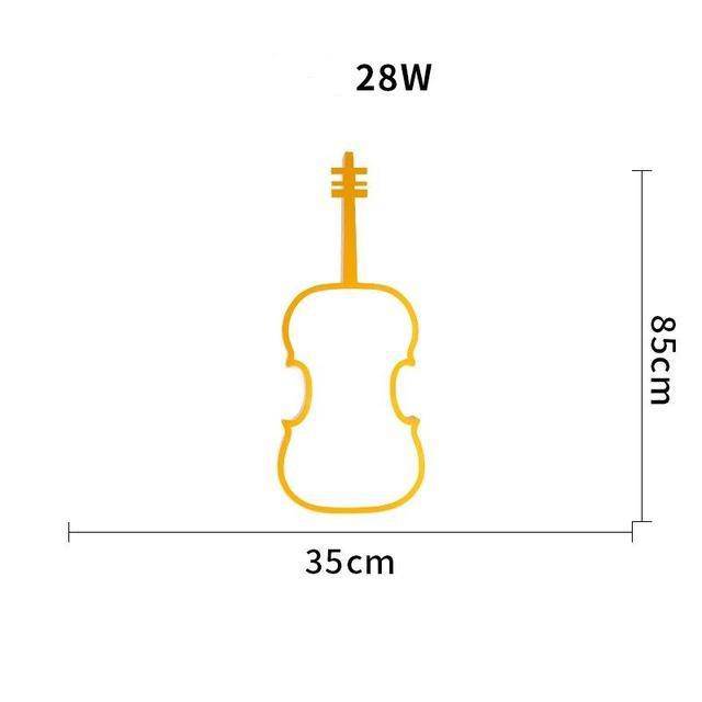 Plafonnier enfant LED en notes de musique - vue 4 sur 6