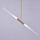 Suspension design doré en tube chic