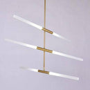 Suspension design doré en tube chic