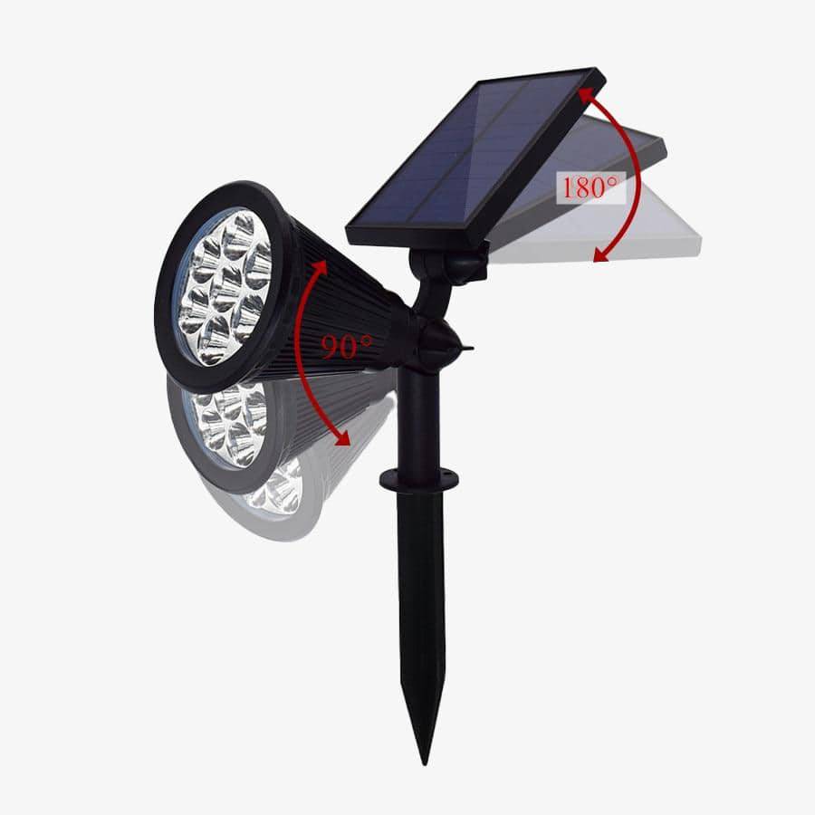 Spot 7 LED extérieur solaire à lumière colorée