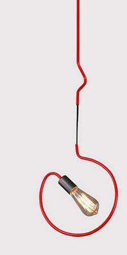 Suspensions design LED en forme géométriques de couleurs - vue 6 sur 9