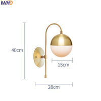 Applique moderne design LED doré Copper