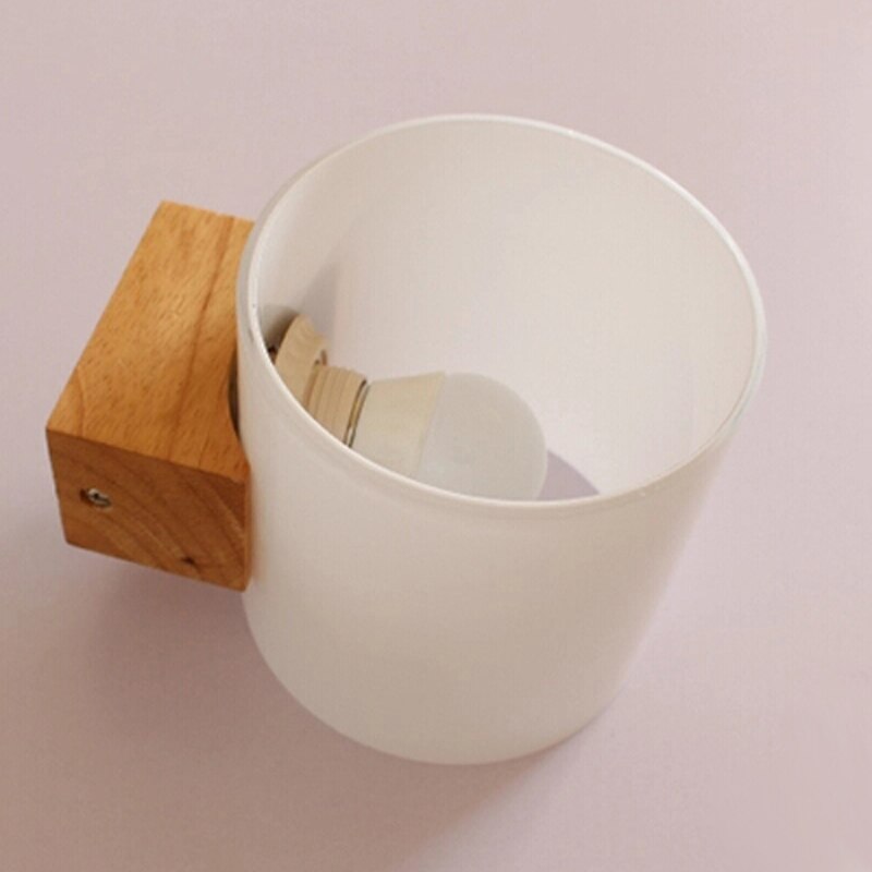 Applique murale LED en bois et verre Room - vue 5 sur 5