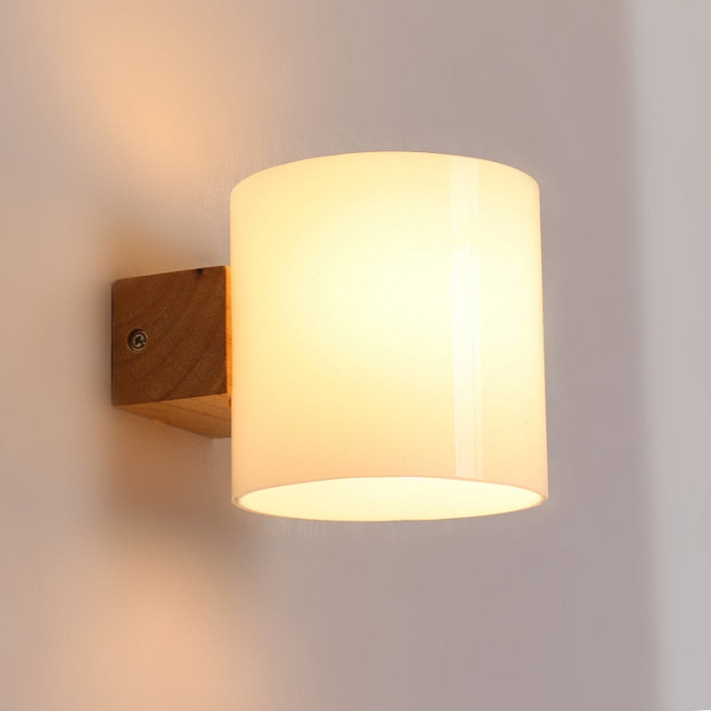 Applique murale LED en bois et verre Room - vue 3 sur 5