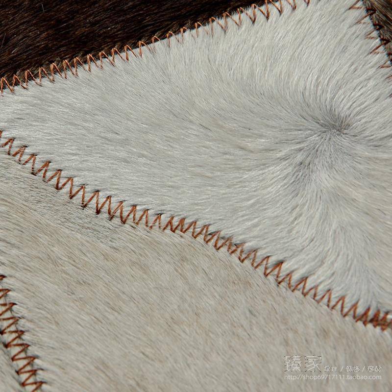 Tapis design rectangle scandinave aux triangles marrons Luxury - vue 5 sur 5