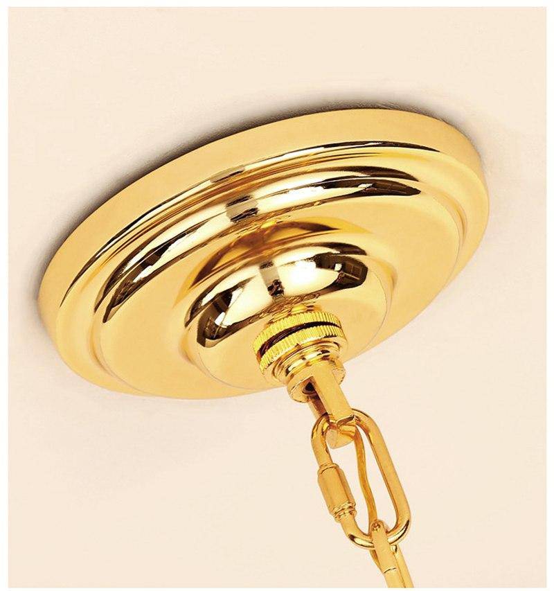 Lustre design anneaux doré à LED Tornado