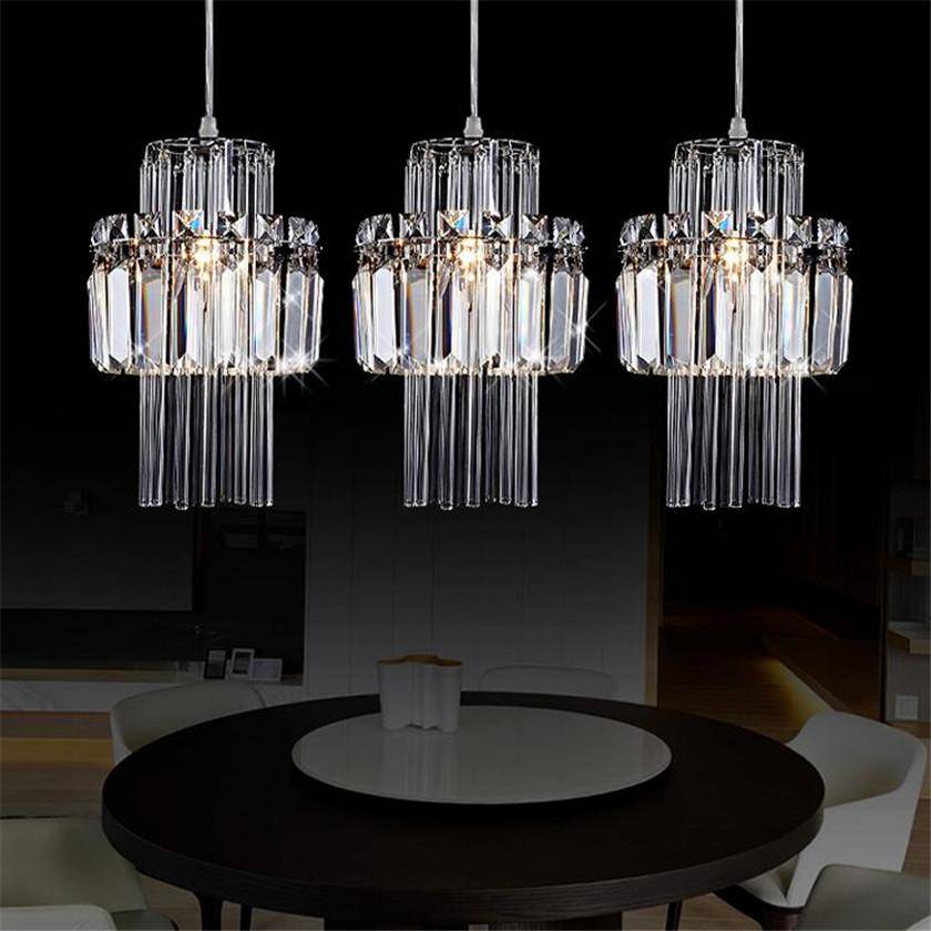 Suspension en cristal style industriel à LED - vue 4 sur 4