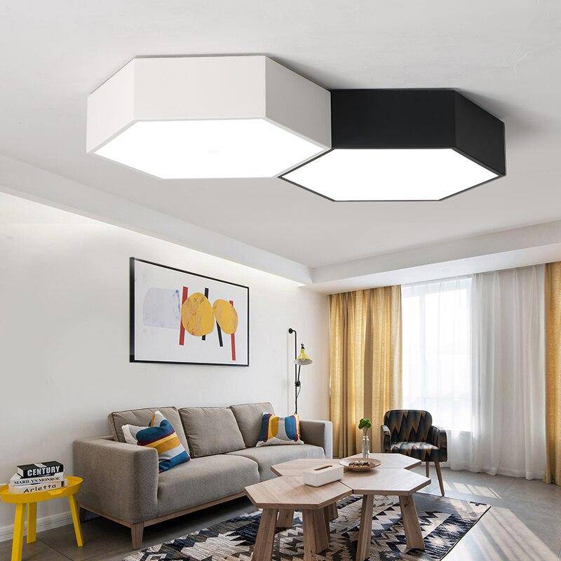 Plafonnier LED hexagonal de couleur Honeycomb