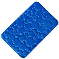 Tapis de bain rectangle coloré à figure en relief Confortable
