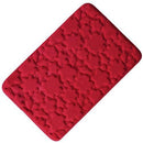 Tapis de bain rectangle coloré à figure en relief Confortable