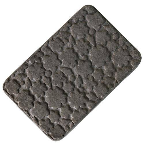 Tapis de bain rectangle coloré à figure en relief Confortable