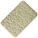 Tapis de bain rectangle coloré à figure en relief Confortable