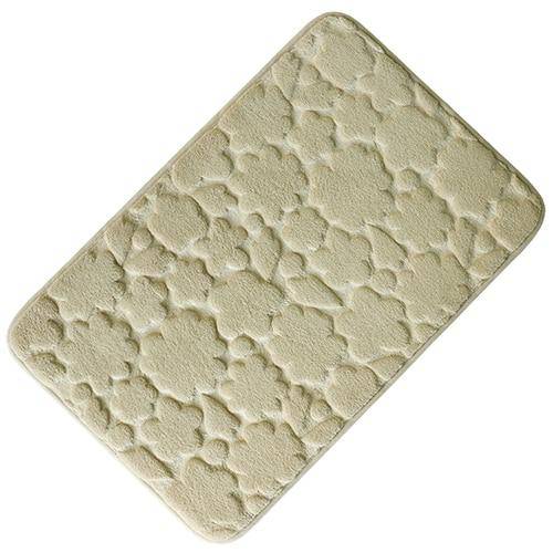 Tapis de bain rectangle coloré à figure en relief Confortable