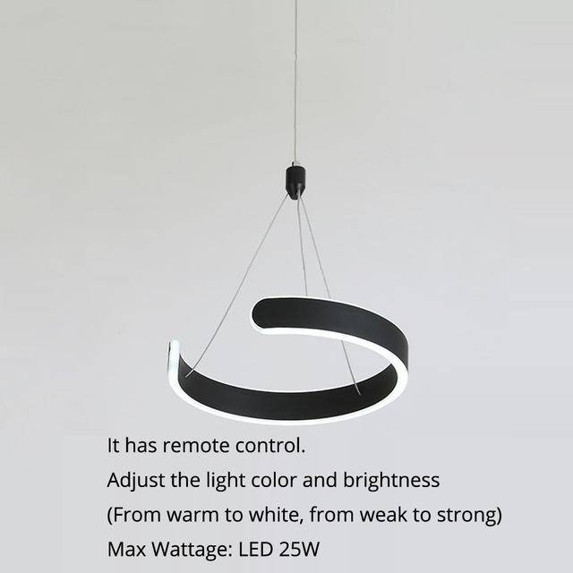 Suspension design LED cercle ouvert Hanging - vue 7 sur 7
