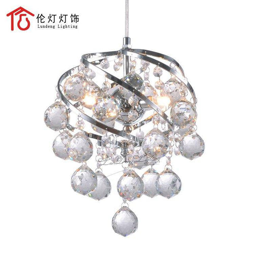 Suspension design moderne en cristal et boules