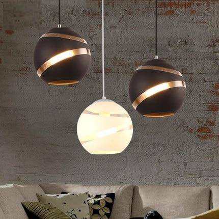 Suspension design LED à boules légèrement ouvertes Creative - vue 3 sur 5