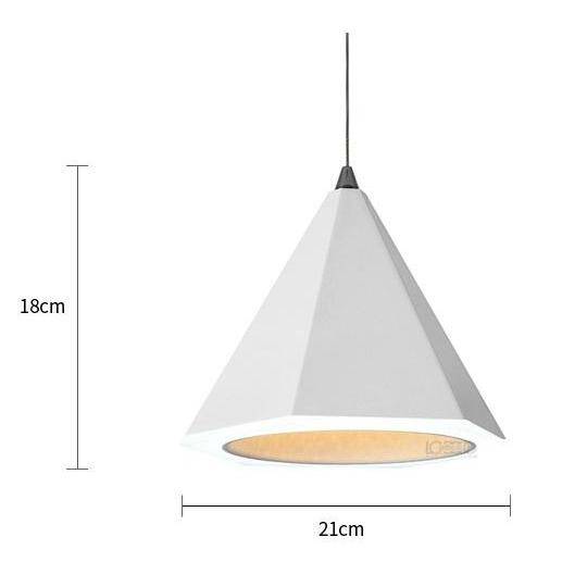 Suspension design LED cône Nordic (plusieurs couleurs) - vue 4 sur 4