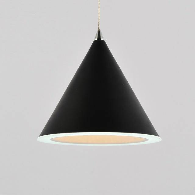 Suspension design LED cône Nordic (plusieurs couleurs) - vue 3 sur 4