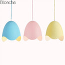 Suspension design LED oeuf ouvert Macaron