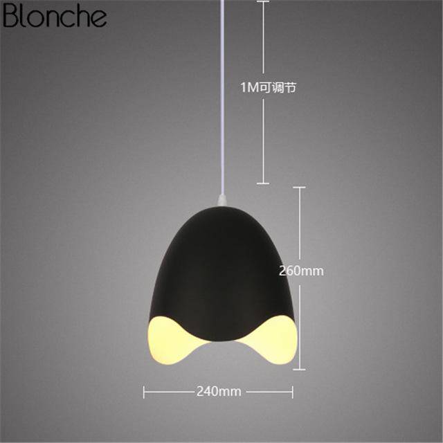 Suspension design LED oeuf ouvert Macaron - vue 6 sur 9