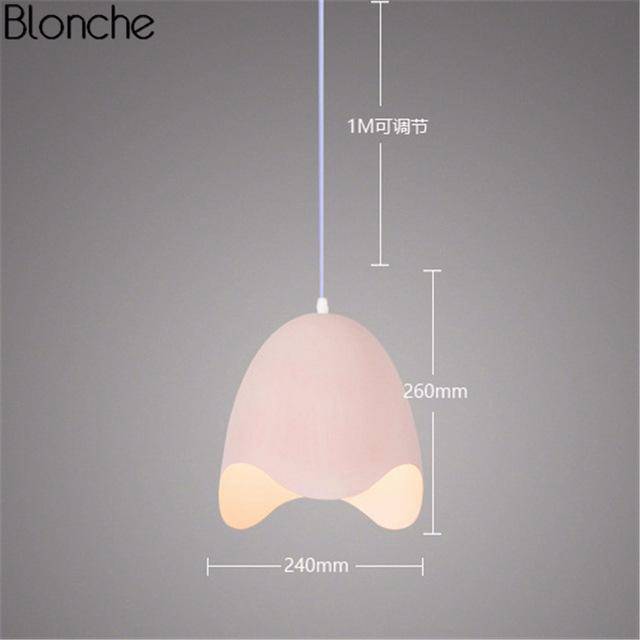 Suspension design LED oeuf ouvert Macaron - vue 5 sur 9