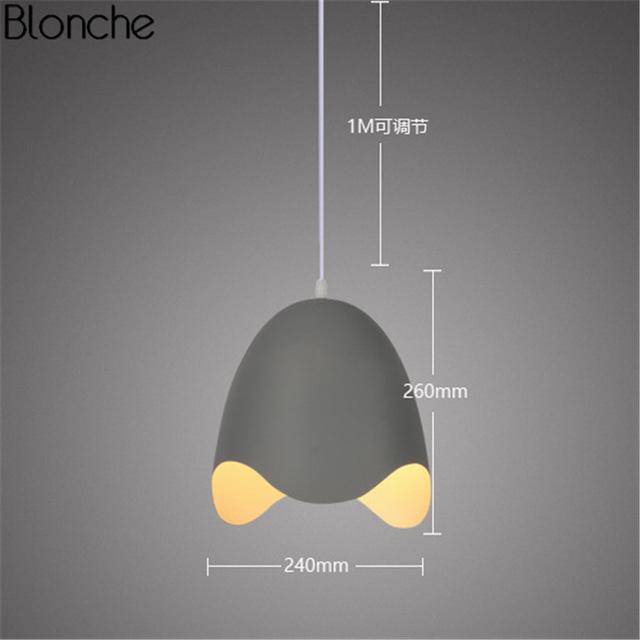 Suspension design LED oeuf ouvert Macaron - vue 7 sur 9