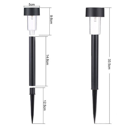 Lampadaire extérieur solaire à LED petite taille (lot de 10)