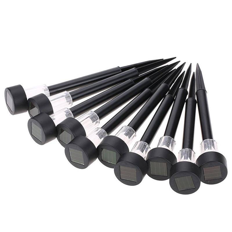 Lampadaire extérieur solaire à LED petite taille (lot de 10)